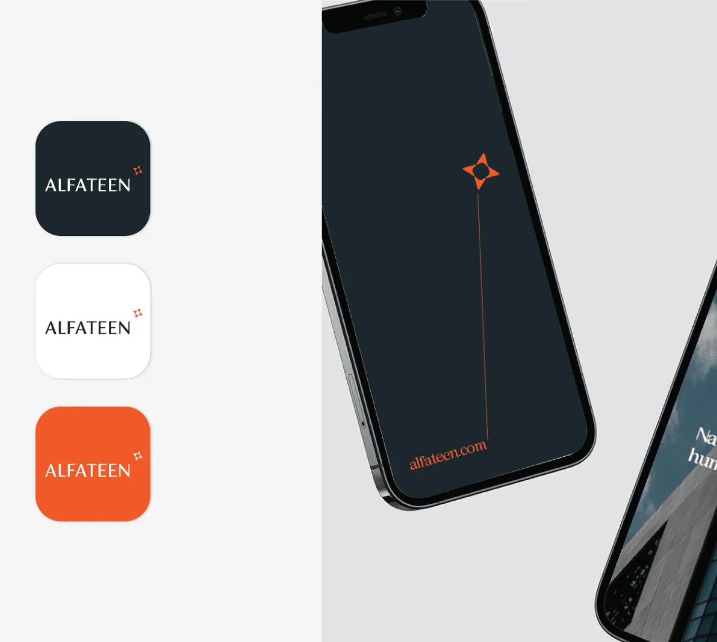 Al Fateen — mobile app icons and home screen