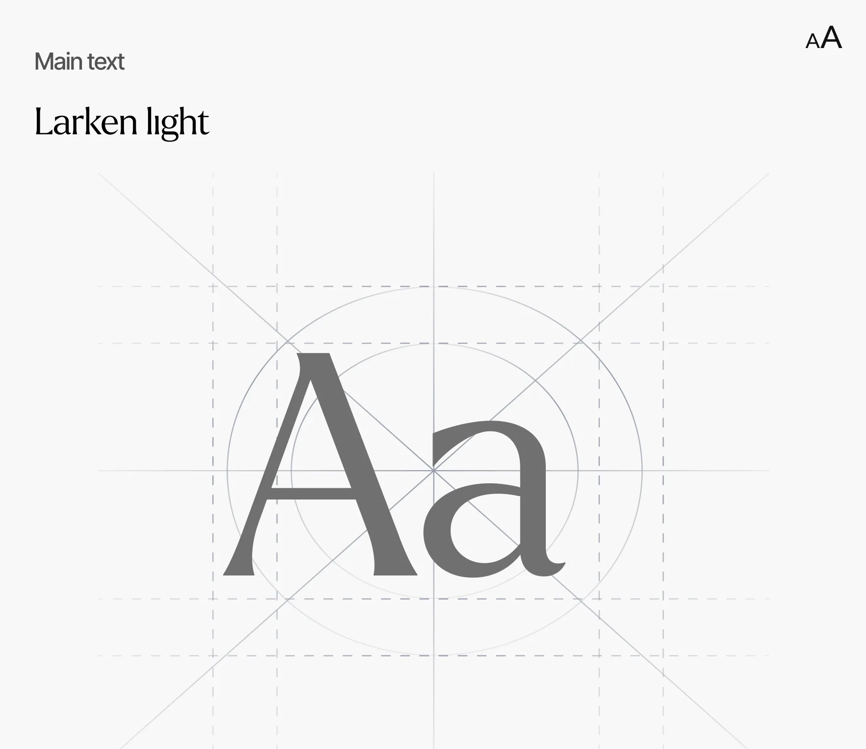 EFI typography — Larken light main text specimen