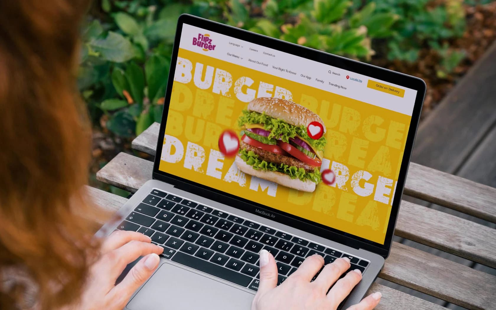 Flips Burger media — slide three