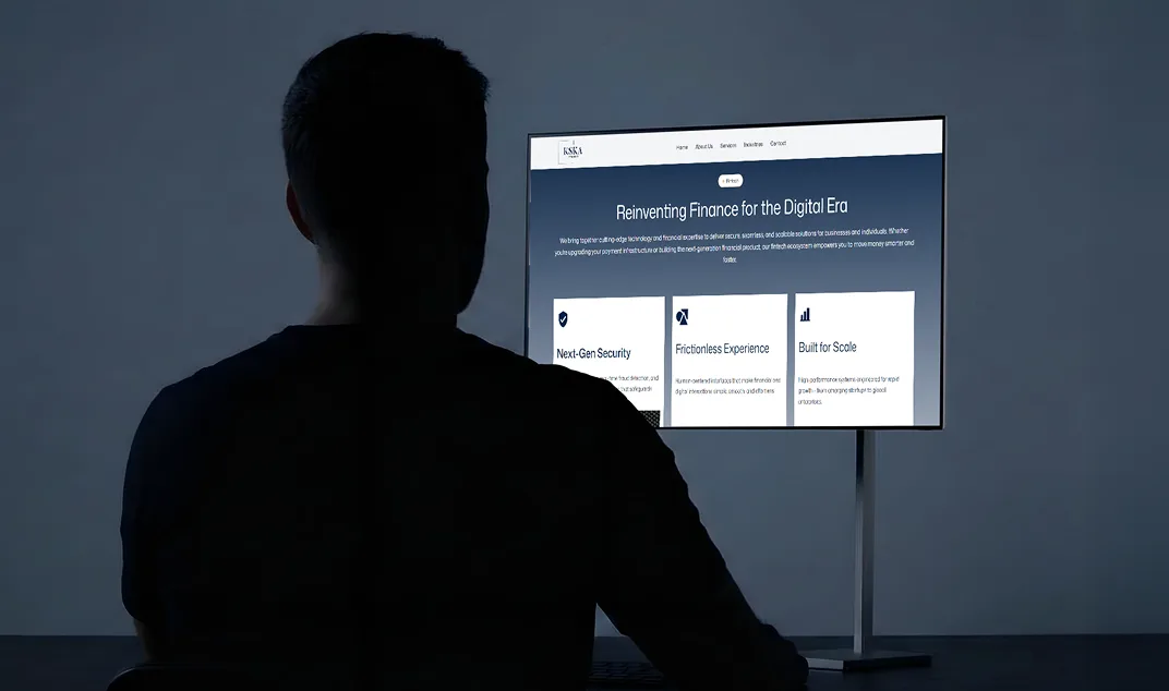 KSKA Investment — workstation monitor mockup