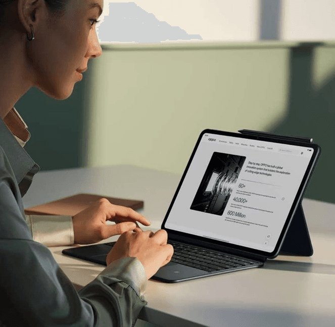 Gen AI workflow on tablet