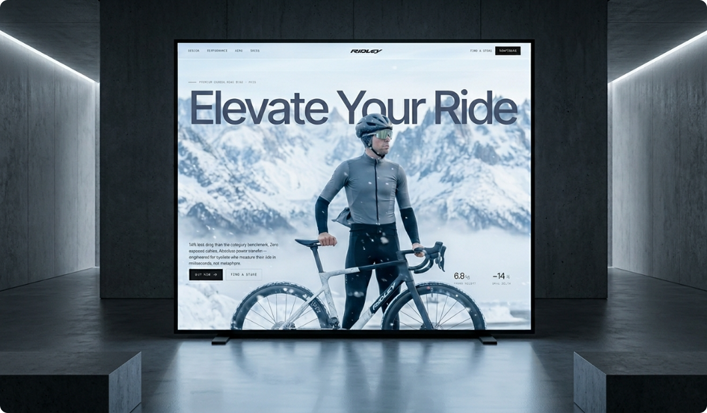 Website development showcase
