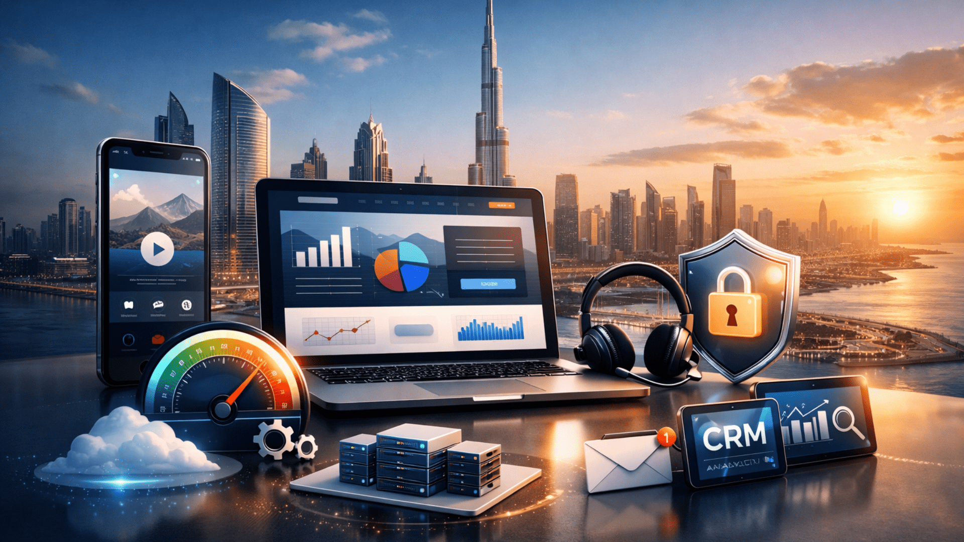 dubai business website features